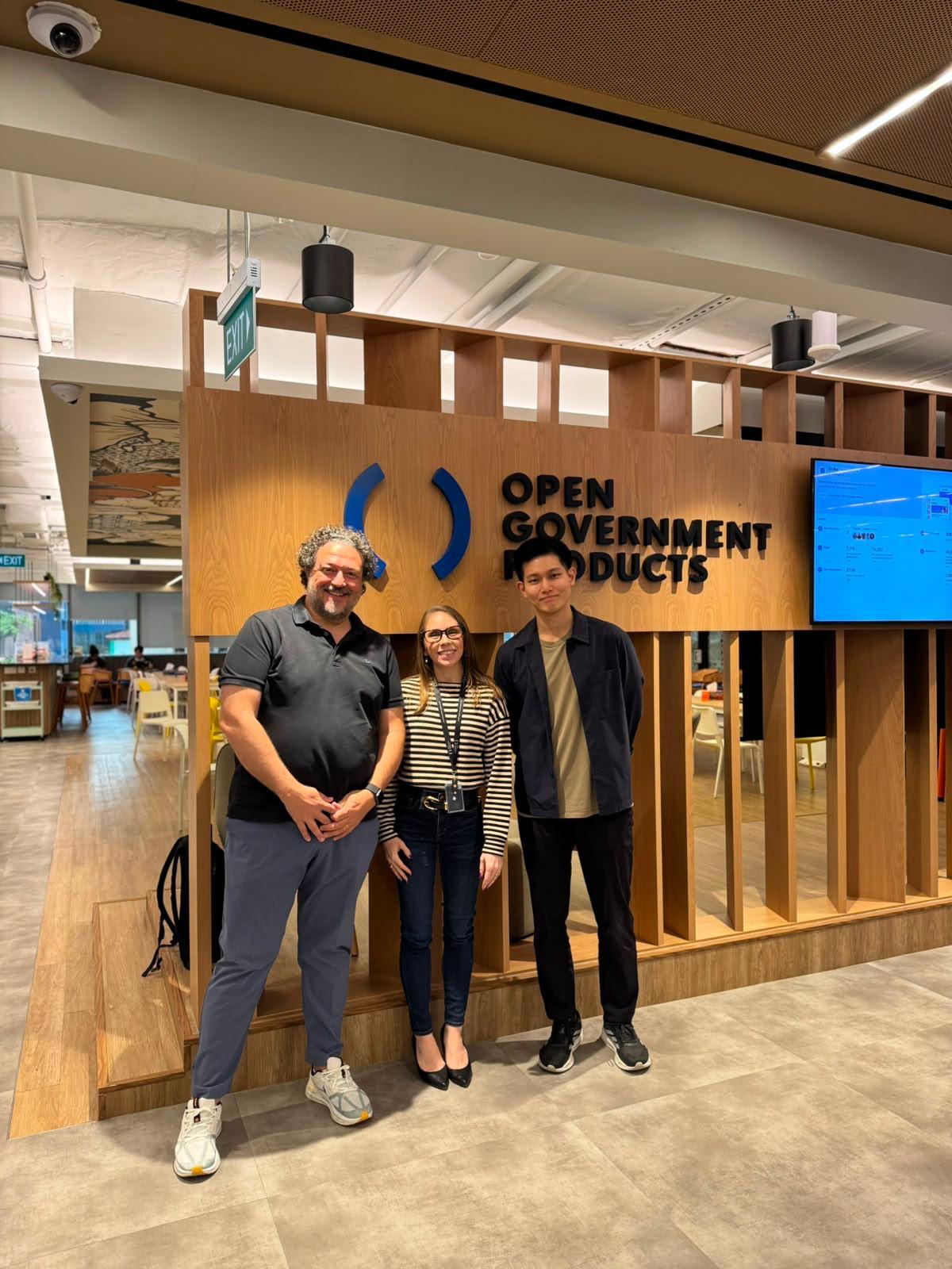 Max Del Vita with the team at Open Government Products in Singapore